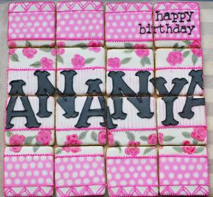 A pretty cookie puzzle gift for a sweet girl who turned 16