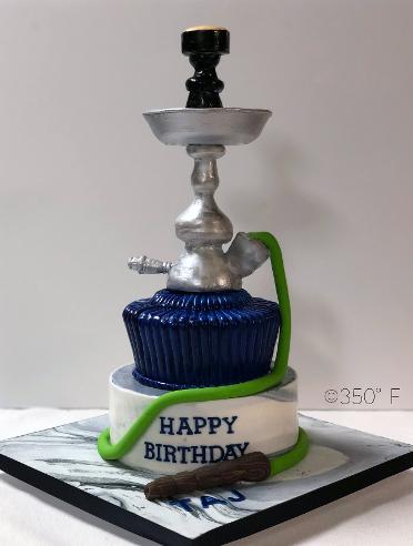 A hookah cake for a birthday party
