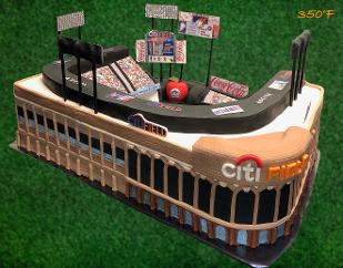 Citi field 50th birthday cake NY Mets