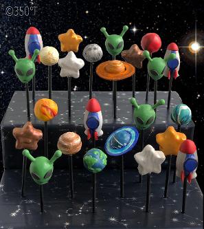 solar system cake pops | paper, plate, and plane