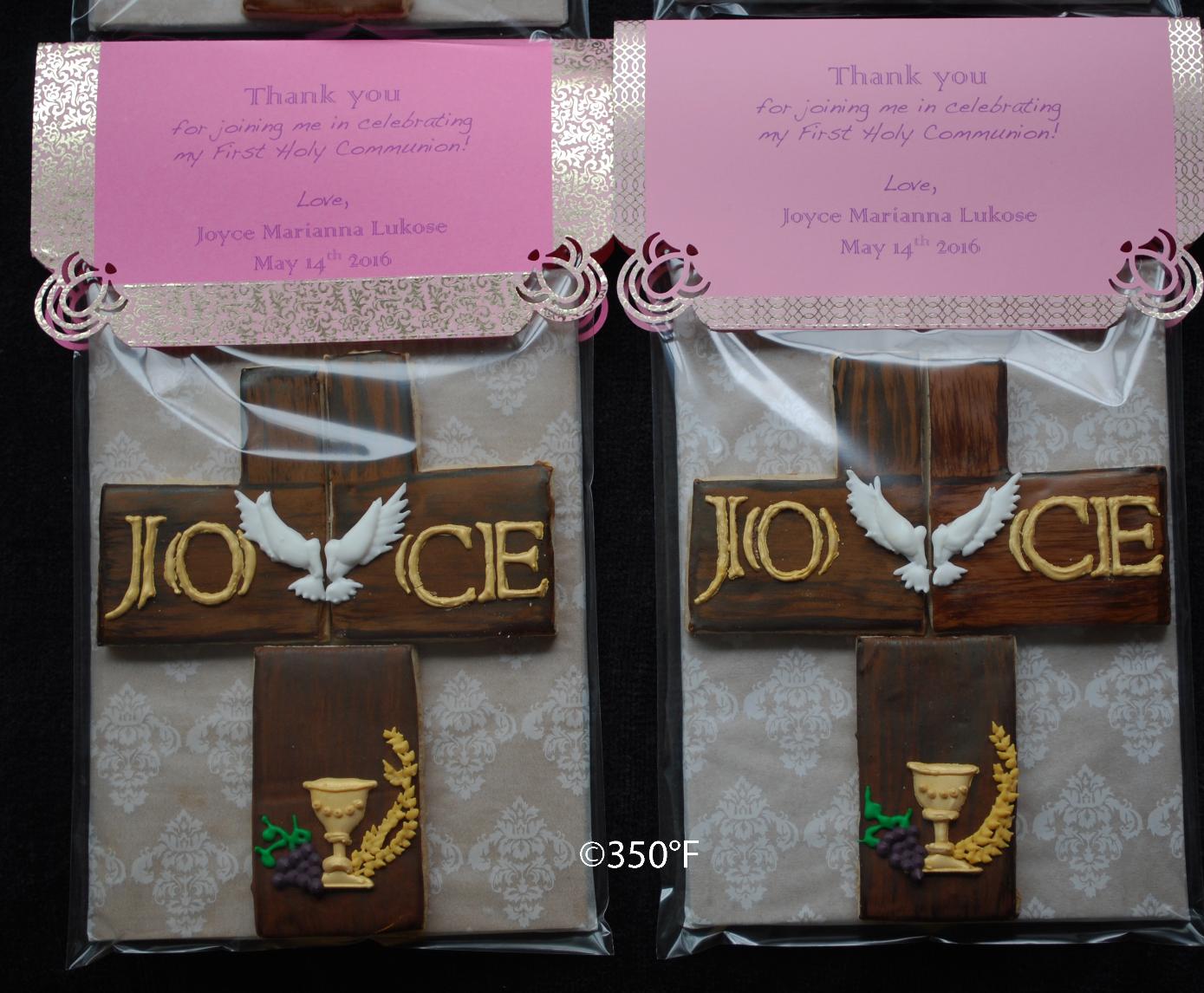 Customizable First Communion cookie puzzles