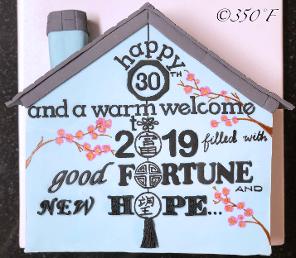 30th birthday cake plus new year wishes