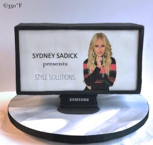 A TV cake for a fashionista celebrity