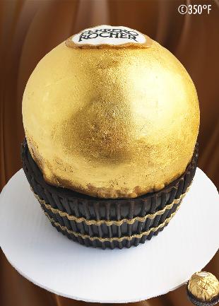 ferrero rocher chocolate in cake form