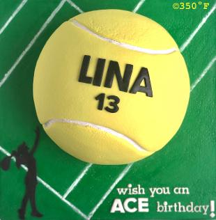 tennis ball cake