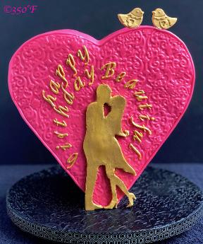 3D heart cake for a special someone's birthday