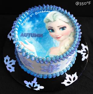 Frozen themed Elsa cake for a birthday