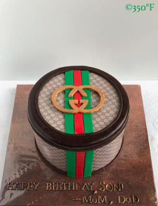 Gucci birthday cake