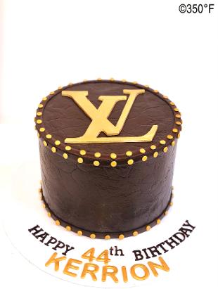 Louis Vuitton themed birthday cake