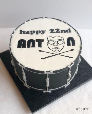 drum cake percussionist birthday