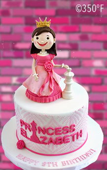 chess princess theme birthday cake