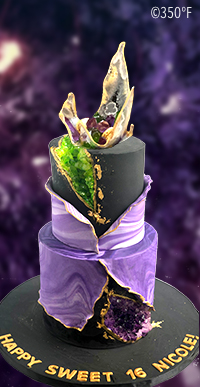 geode sweet 16 cake