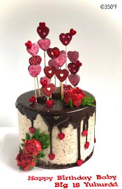 oreo cookies themed birthday cake