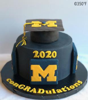 university of michigan graduation cake