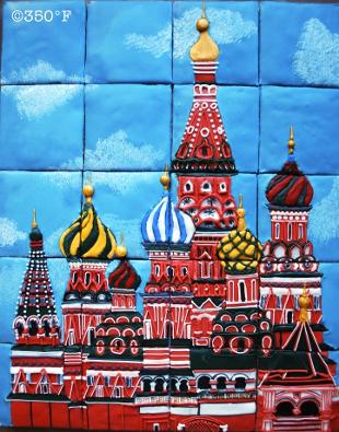 St Basil Cathedral cookie puzzle - a beautiful way to send holiday greetings to friends and loved ones 