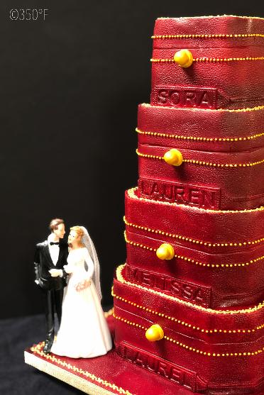 Cartier boxes wedding cake