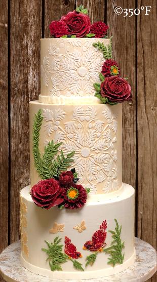 Nikah / wedding cake in buttercream